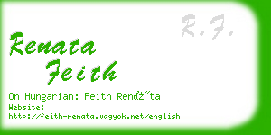 renata feith business card